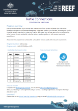 Turtle Connections VLE Flyer