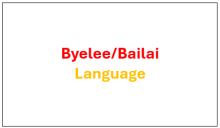 This chatterbox is in Byellee/Bailai language.